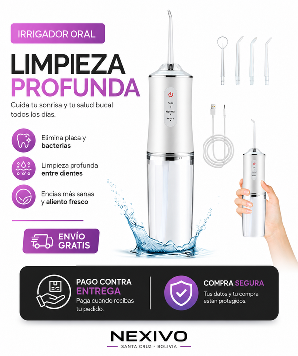 Irrigador Bucal inalámbrico🦷✨