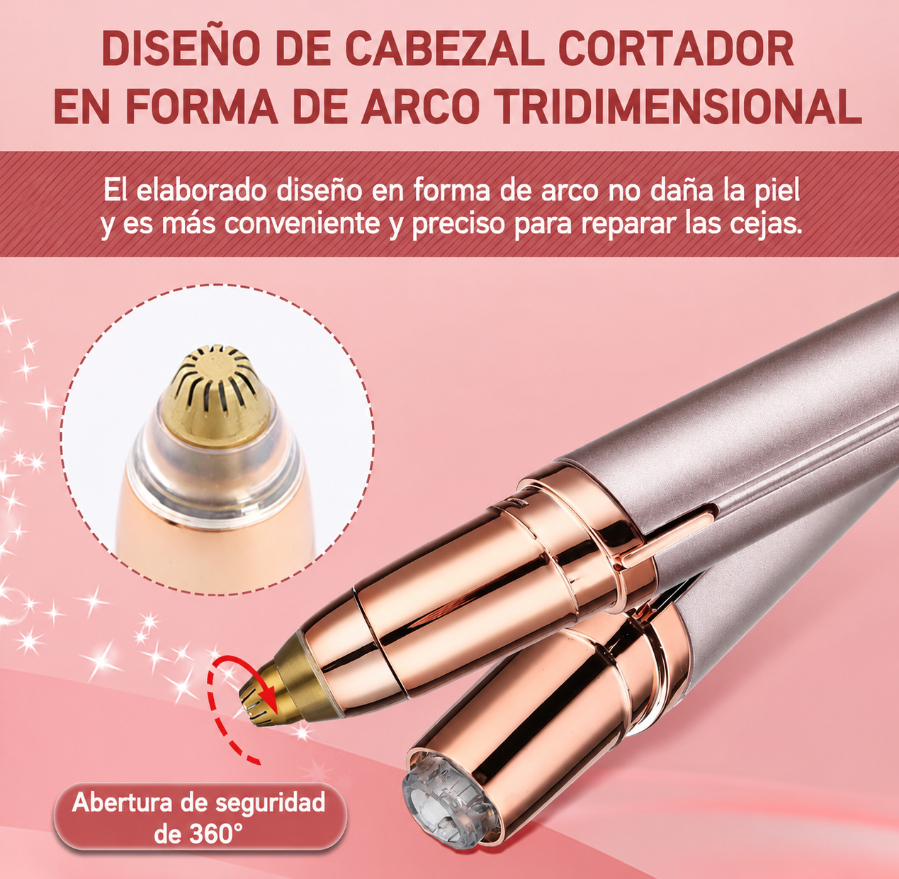 Depiladora de Cejas Sin Dolor Portátil Recargable