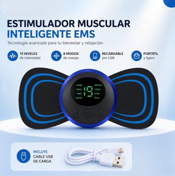 Mini Masajeador Corporal Recargable