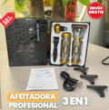 Rasuradora Eléctrica 3 en 1 – Afeitadora, Recortadora y Perfiladora