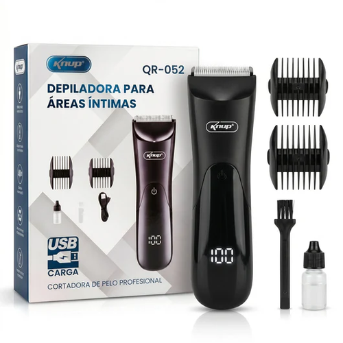 Afeitadora Corporal Para Areas Intima Recargable Con Luz